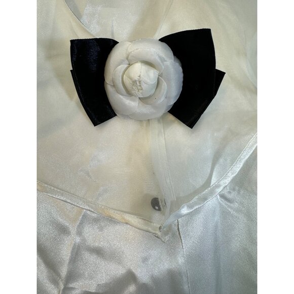 Vintage Jordan size 8 blouse top dressy romantic dramatic lots of fabric creativ - Picture 4 of 11